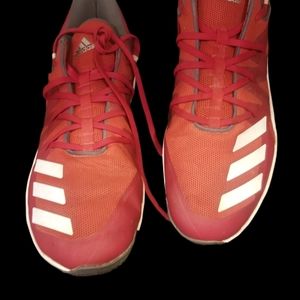 Men's men's Adidas Red Athletic Speed shoes 753001 Size 12.5